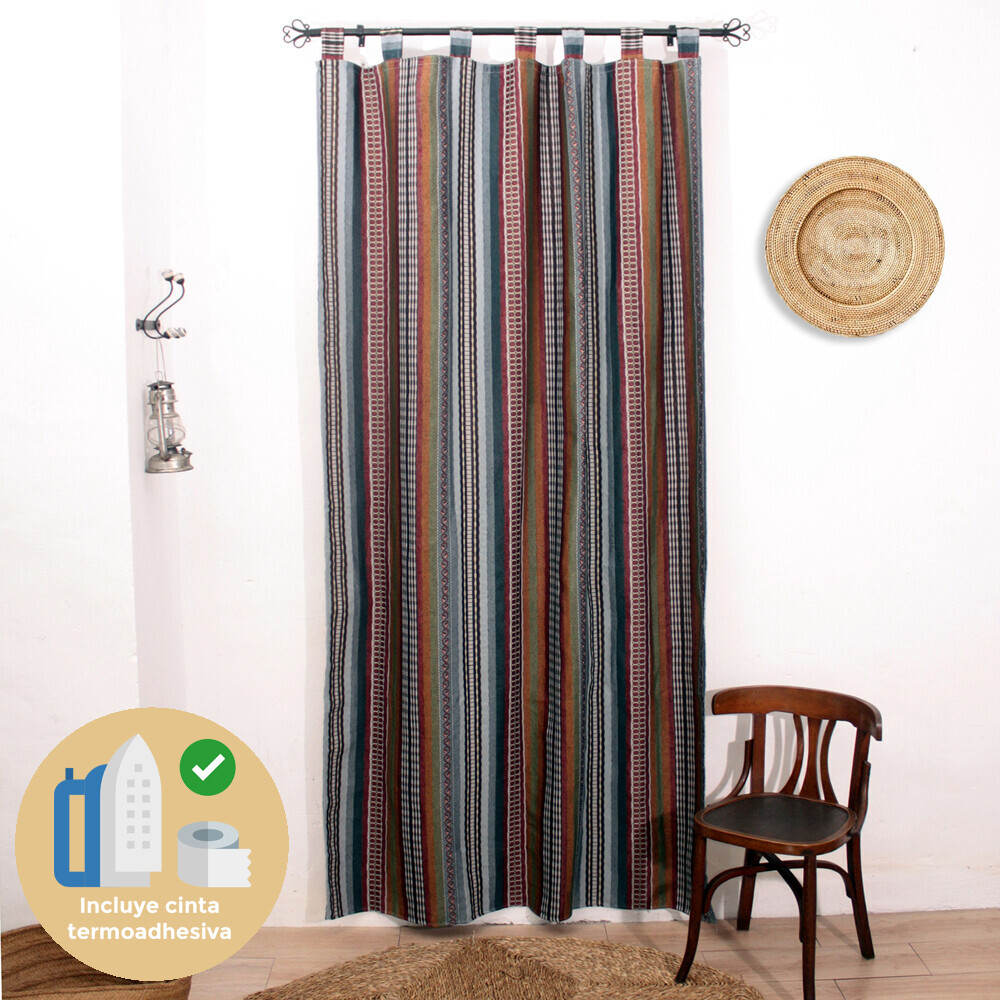 ▷ Cortinas confeccionadas alpujarreñas con cinta termoadhesiva