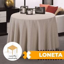 Falda mesa camilla cuadrada loneta RIBERA Martina Home