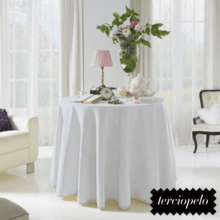Falda Mesa Camilla lisa terciopelo redonda AURUM de Pielsa