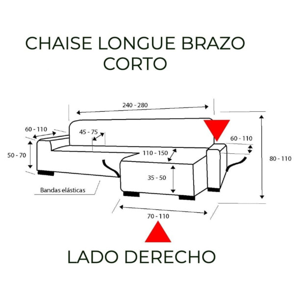 Funda Chaise Longue elástica adaptable EMILIA Martina Home (4)